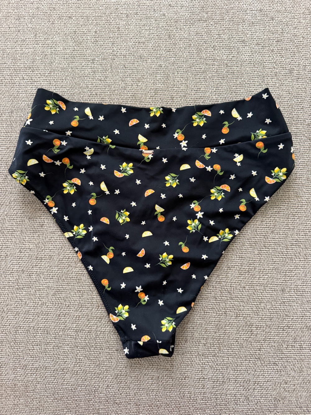 PINK high cut high waist bikini bottoms